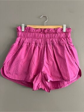 Free People Movement The Way Home Shorts Pink Medium Lined Lightweight High Rise